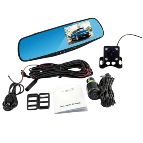 Дзеркало відеореєстратор із камерою заднього вигляду DVR (1433EH) - фото 6