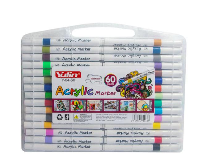 Набор маркеров акриловых Acrylic Marker Y 04 60 шт. (24869581)