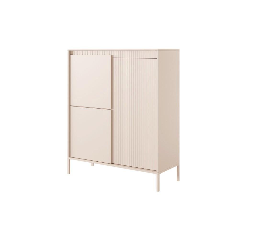 Комод високий Perfect Home Senso 3-дверний 3D Бежевий (PFH-091106) - фото 5