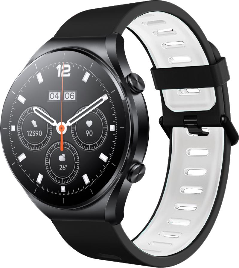 Ремешок Traf для Xiaomi Watch S1 Acttive Black/White (28897) - фото 1 Ремешок Traf для Xiaomi Watch S1 Acttive Black/White (28897) - фото 1