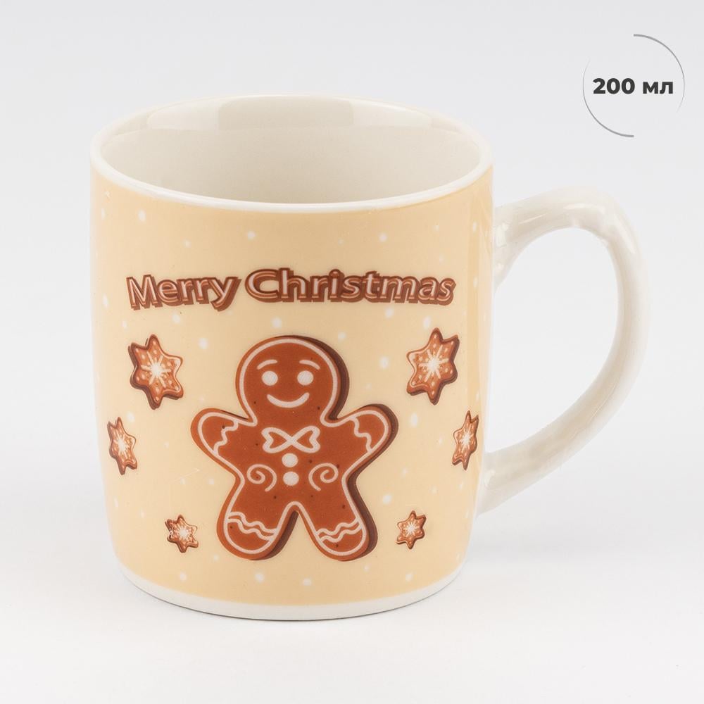 Чашка з ложечкою Різдвяний пряник 200 мл (9250-007) - фото 4 Чашка з ложечкою Різдвяний пряник 200 мл (9250-007) - фото 4