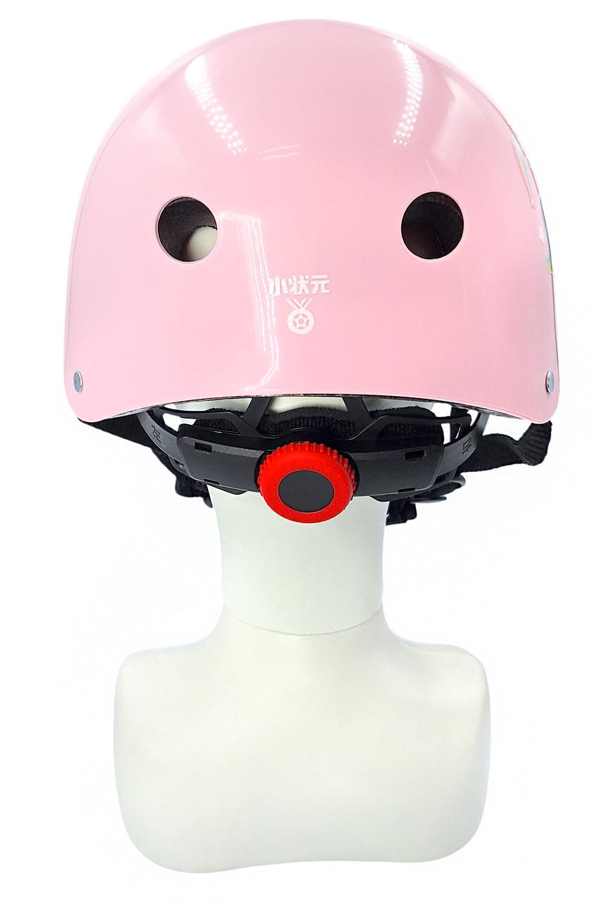 Комплект дитячий шолом та захист Yongkang GB24429-2009 S Єдиноріг р. 5-9 Рожевий (G0001136) - фото 5 Комплект дитячий шолом та захист Yongkang GB24429-2009 S Єдиноріг р. 5-9 Рожевий (G0001136) - фото 5