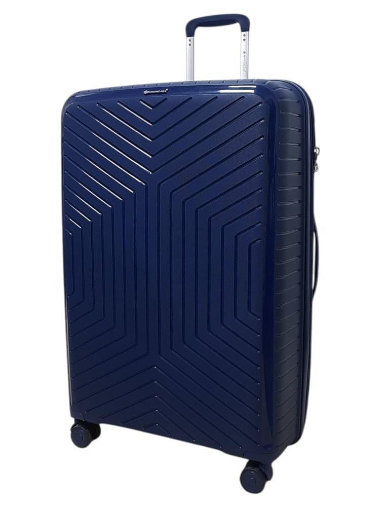 Чемодан большой Snowball 20103 полипропилен L Темно-синий