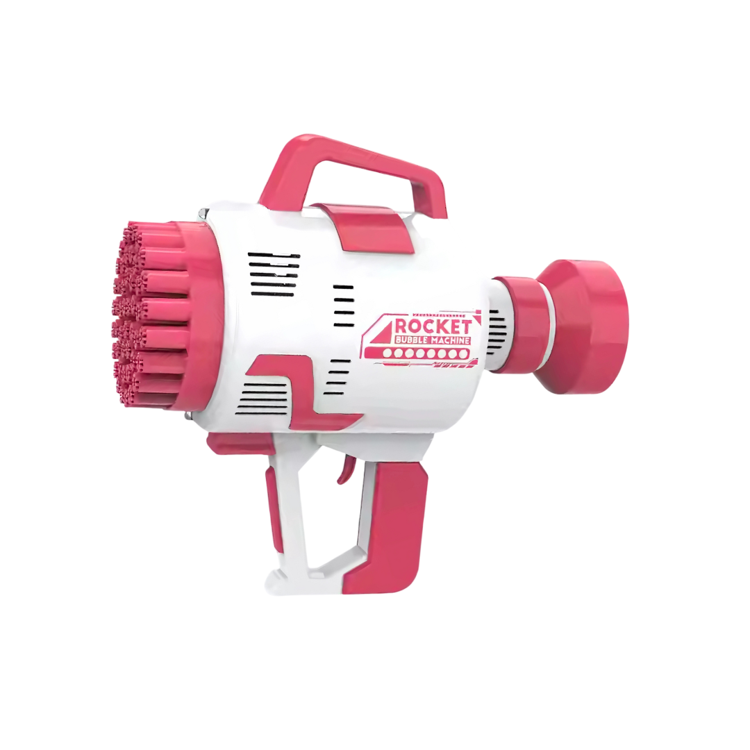 Генератор мильних бульбашок на акумуляторі для дітей Рожевий