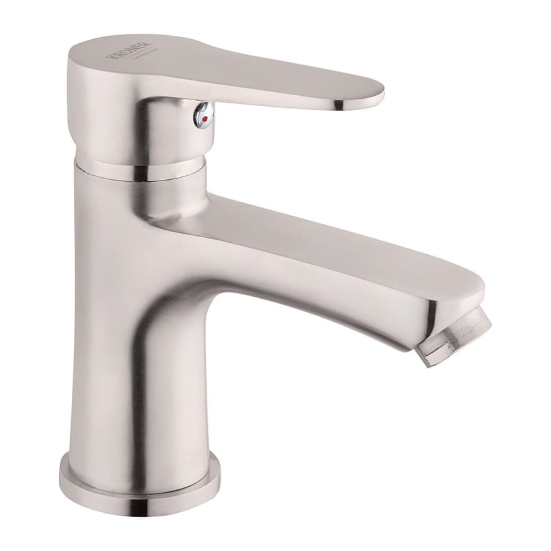 Смеситель для раковины Kroner KRM Elbe N010 однорычажная сталь (CV016439)