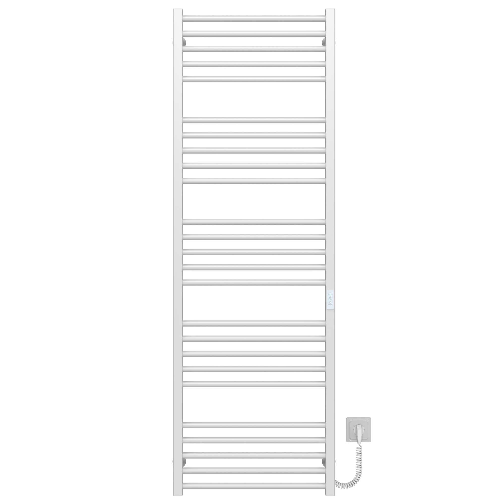 Полотенцесушитель электрический Deffi Lima П25 WD04 правое подключение нержавеющая сталь 600х1600 мм Белый (A.LI.160.60.25.EWR4)