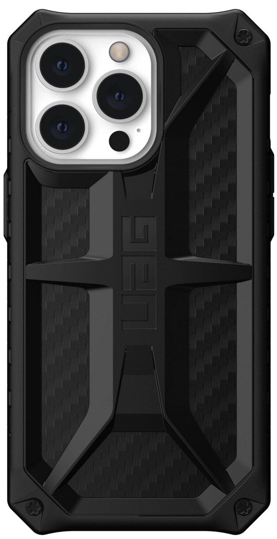 Чехол милитари противоударный оригинальный UAG Monarch 113151124242 для Iphone 13 Pro (6.1") Carbon Black