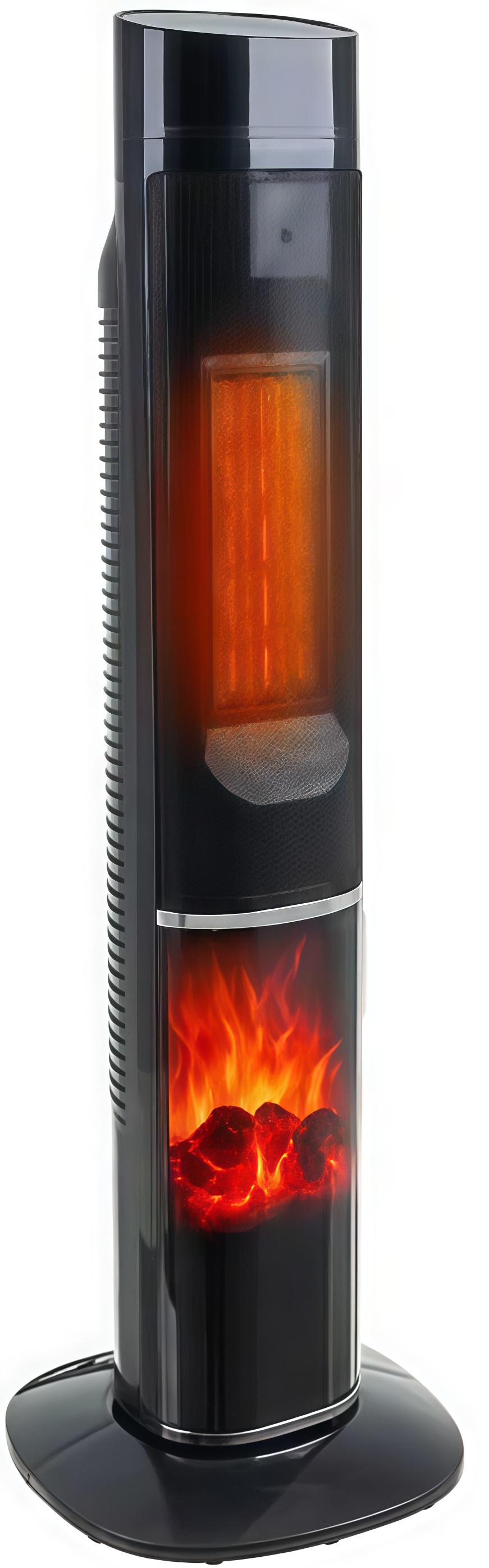 Тепловентилятор керамический колонный Kaminer IGNISSE с эффектом пламени (26401)