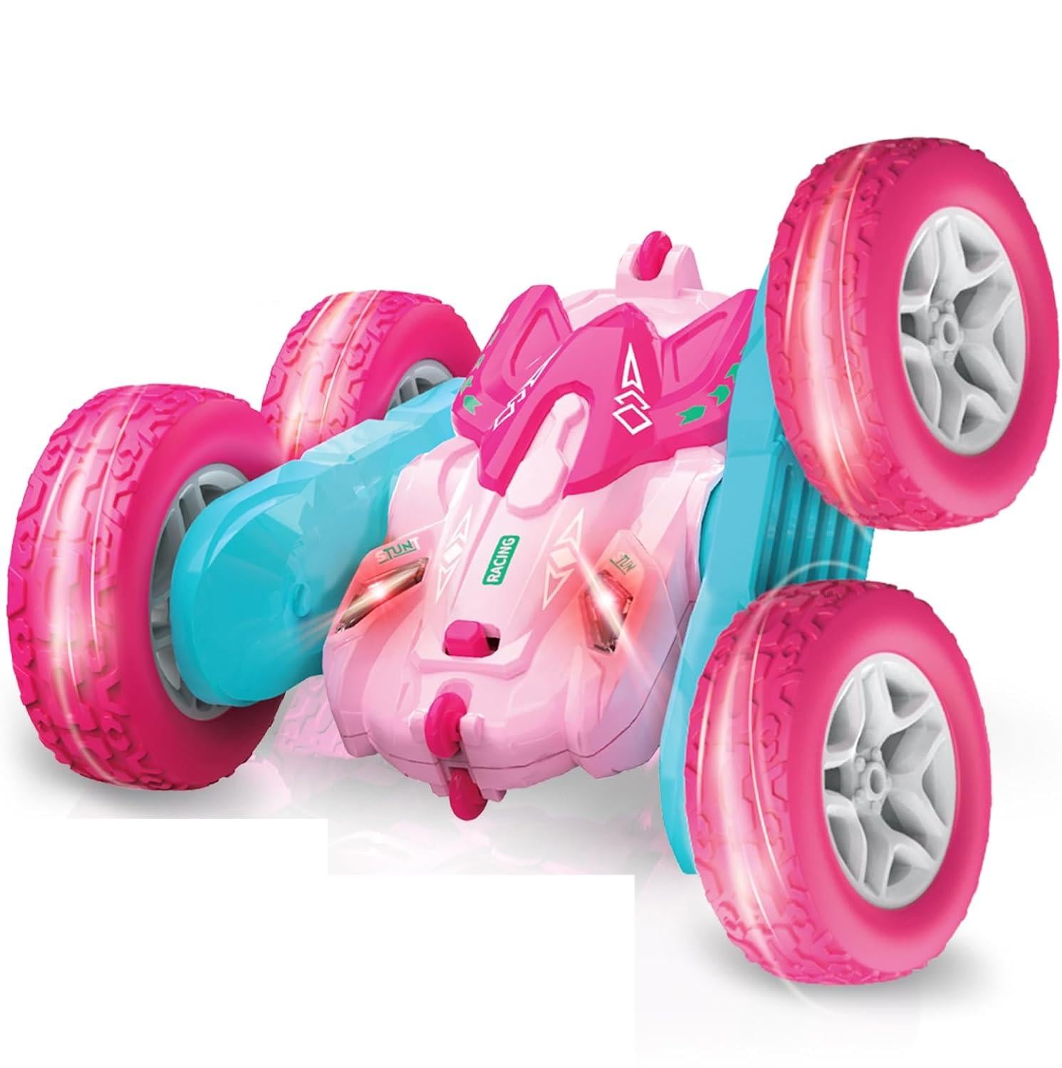 Машинка оборотная трюковая на радиоуправлении Seveclotree RC Stunt Car PHG4-13 360° Розовый (SKU-160)