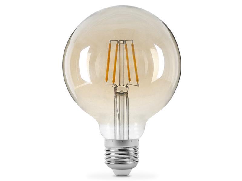 Лампа TITANUM LED Filament G95F 6W E27 2200K 220V Бронзовый (23666363) - фото 2