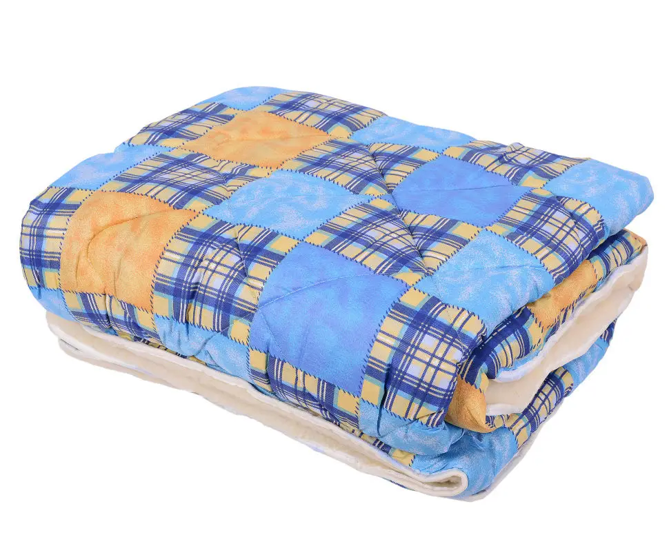 Одеяло открытое овечья шерсть поликотон двуспальное евро 200х220 см (51250)