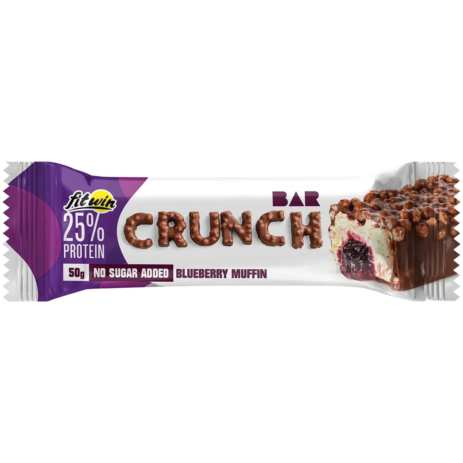 Протеиновый батончик FitWin CRUNCH BAR 50 г Черничный мафин (FIT-204)