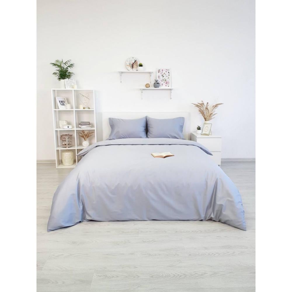 Комплект постельного белья Tivolyo Home Casual gri делюкс сатин полуторный (2000022283803)