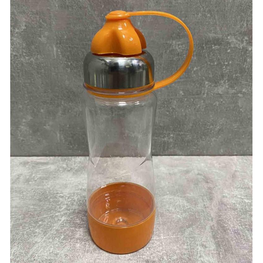 Бутылка для воды Stenson 7233 400 мл Прозрачный/Оранжевый (1673803947)