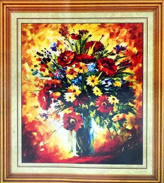 Алмазна мозаїка День Святого Валентина Леоніда Афремова Живопис олією Букет маків 5D 50x60 см (1866742787)
