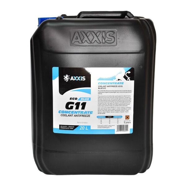 Антифриз Axxis ECO-80 C концентрат G11 20 л 21,4 кг Blue (P999-G11B ECO 20)