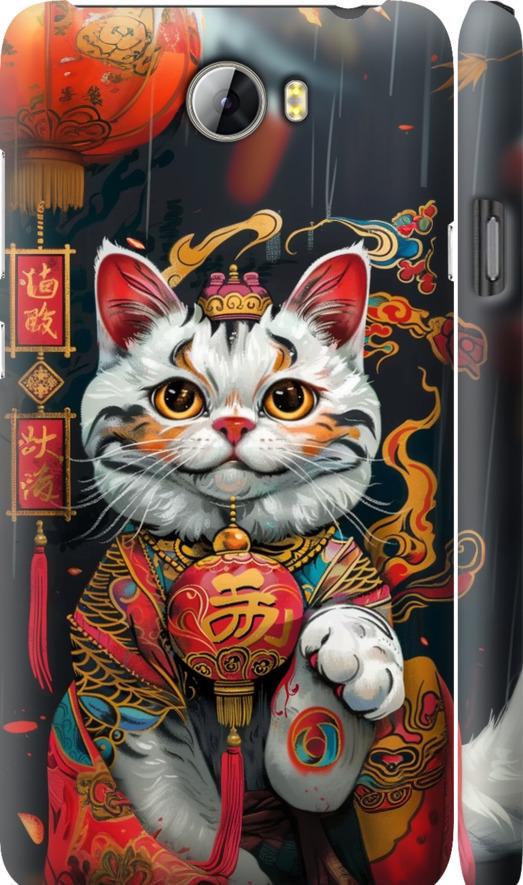 Чехол на Huawei Y5 II China Cat v2 (6135m-496-42517) Чехол на Huawei Y5 II China Cat v2 (6135m-496-42517)