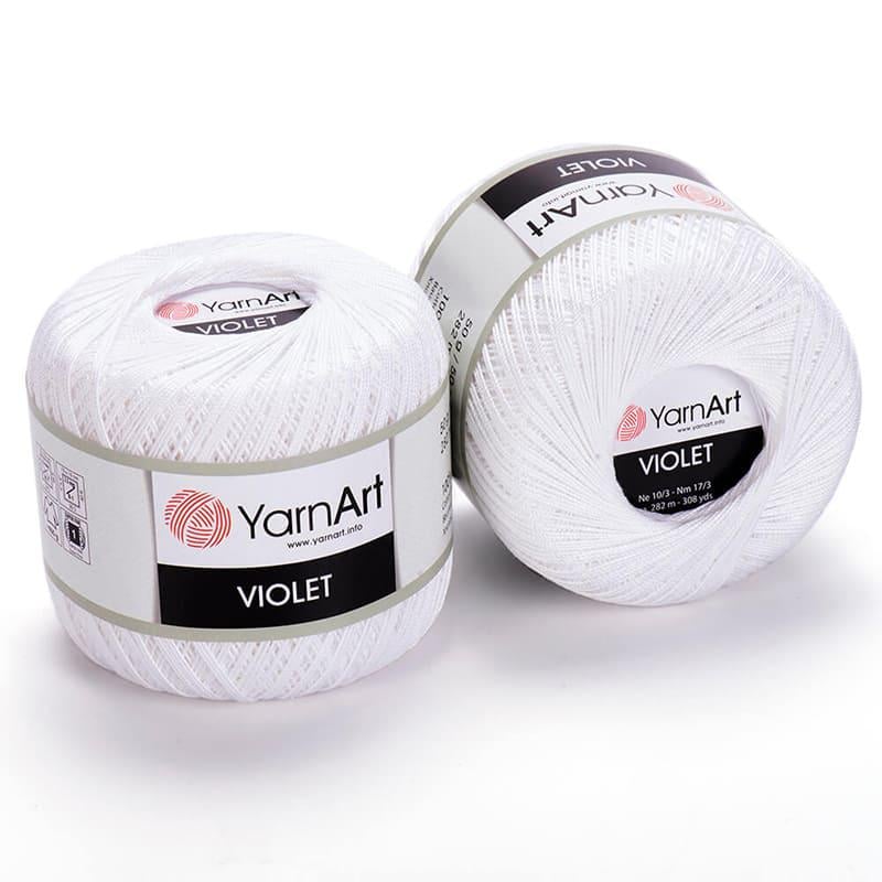 Пряжа YarnArt Violet 1000 Белый