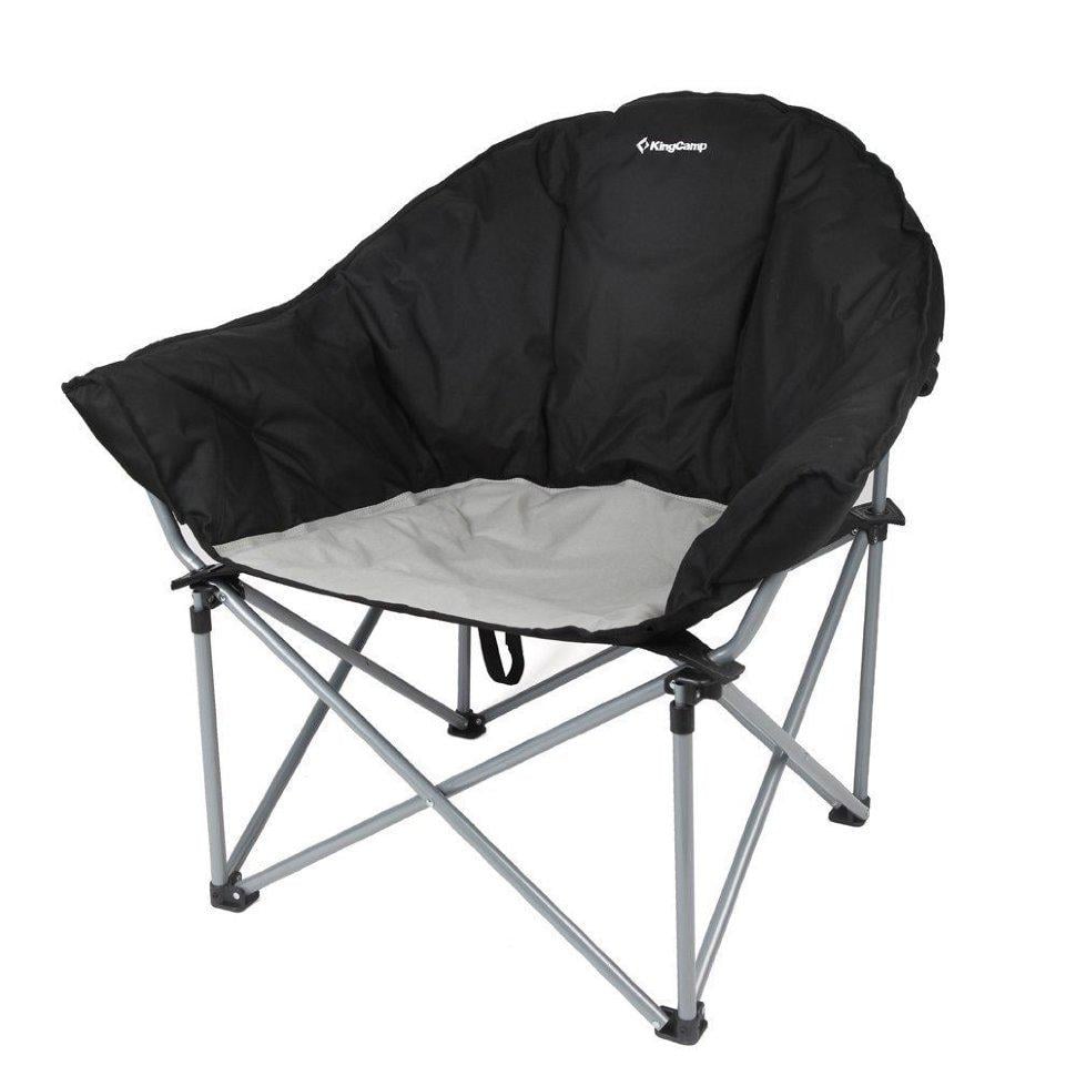 Кресло туристическое раскладное KingCamp Heavy Black/Grey (52191) Кресло туристическое раскладное KingCamp Heavy Black/Grey (52191)