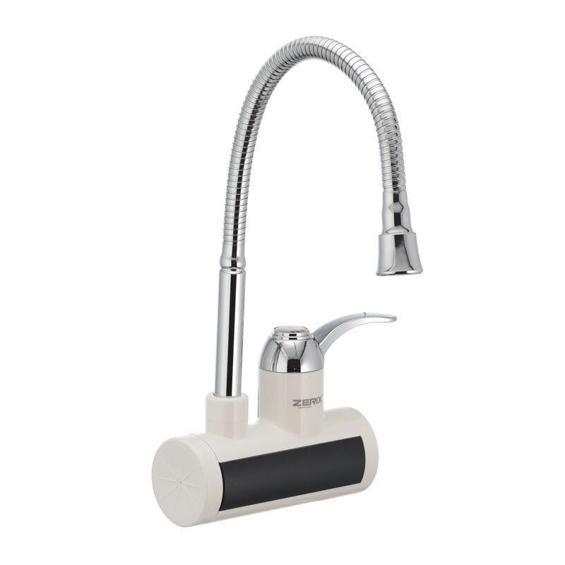 Проточный водонагреватель настенный Zerix ELW21-EFW 3kW с индикатором температуры рефлекторный излив (ZX4702)