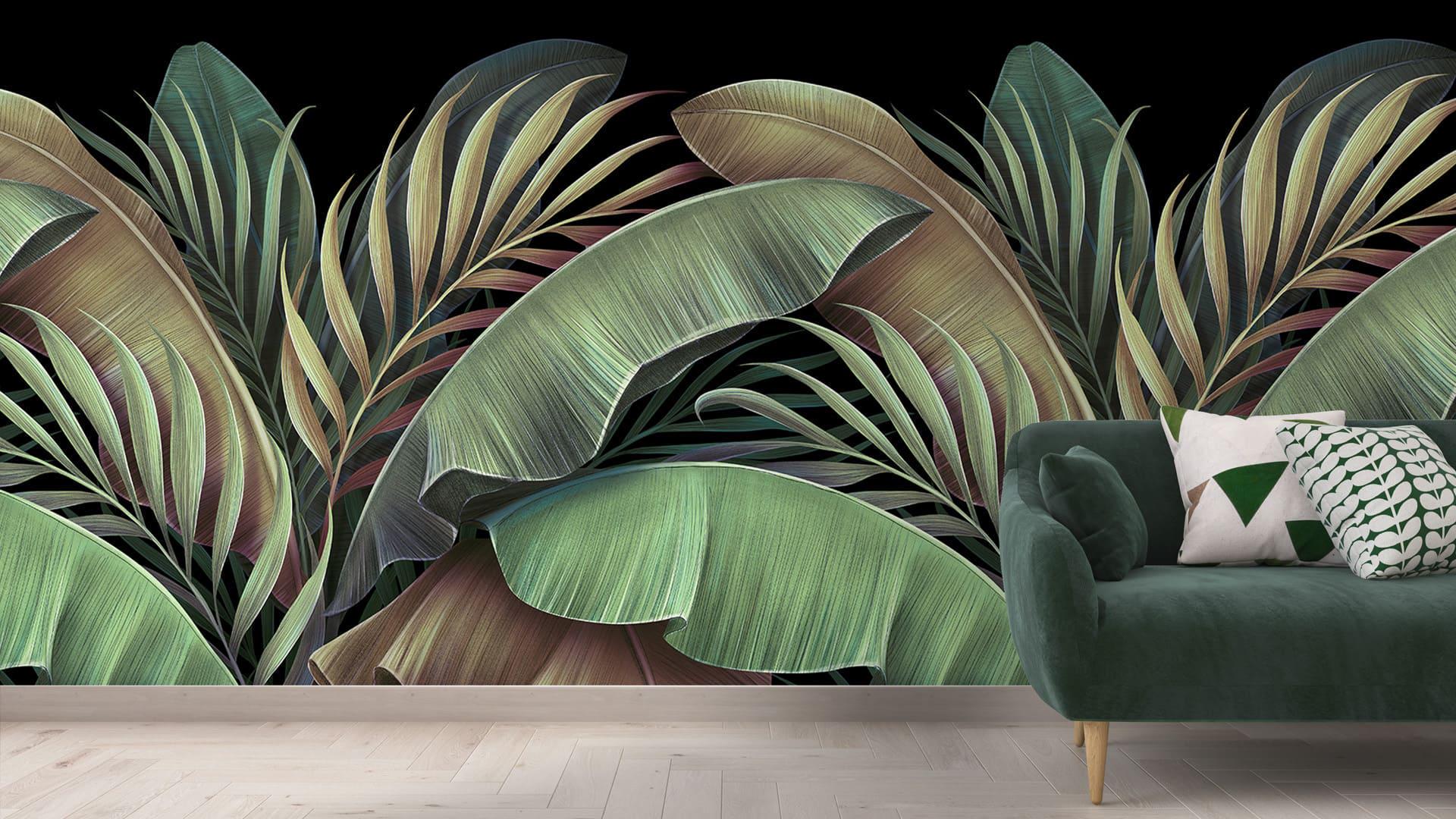 Фотообои флизелиновые Styleo Print-walls Тень пальмовых листьев 0793 350х270 см (Pw-0793/3)