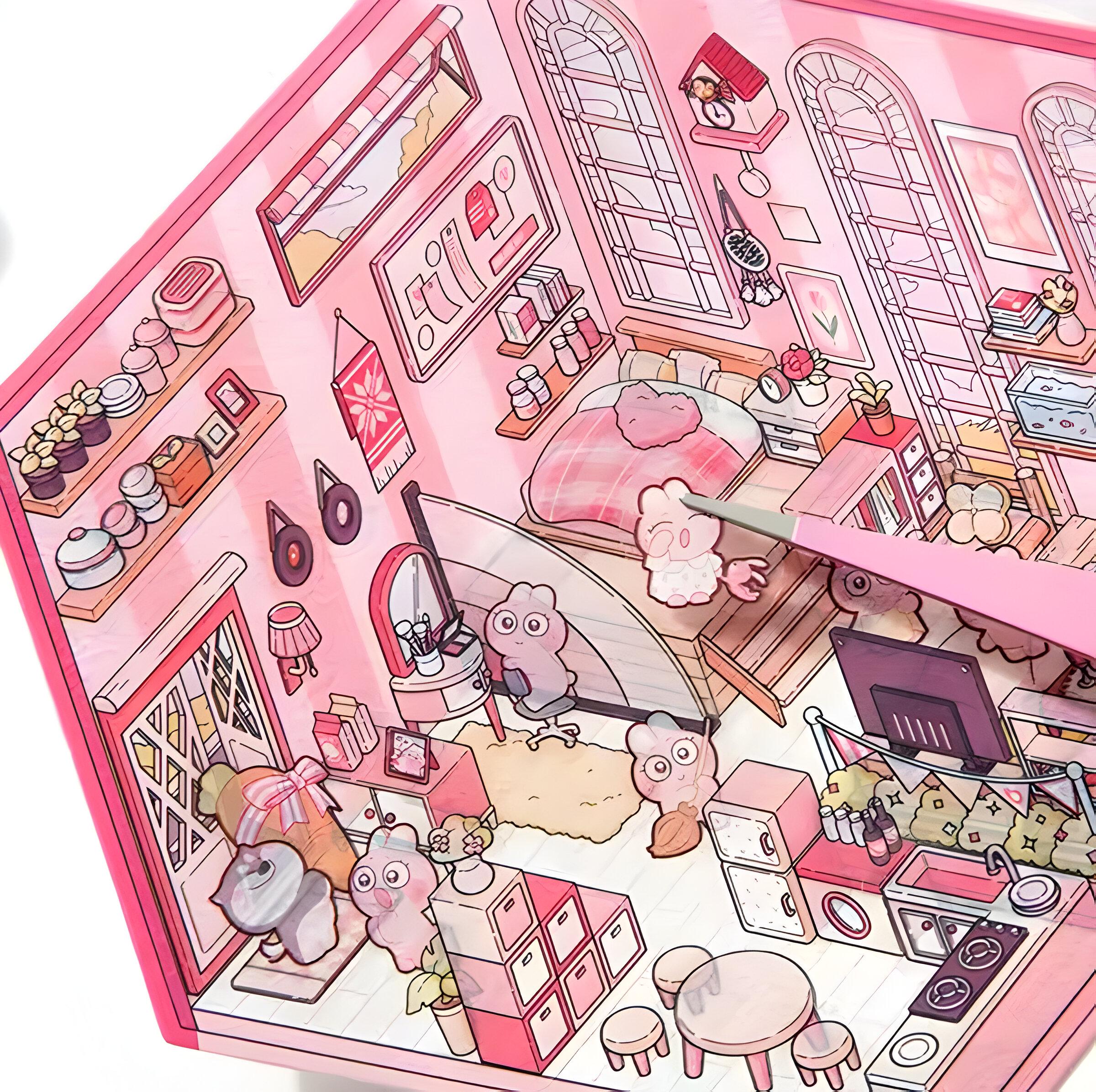 Набор 3D наклеек 4в1 румбокс разные цвета многоразовые (25-82) - фото 3