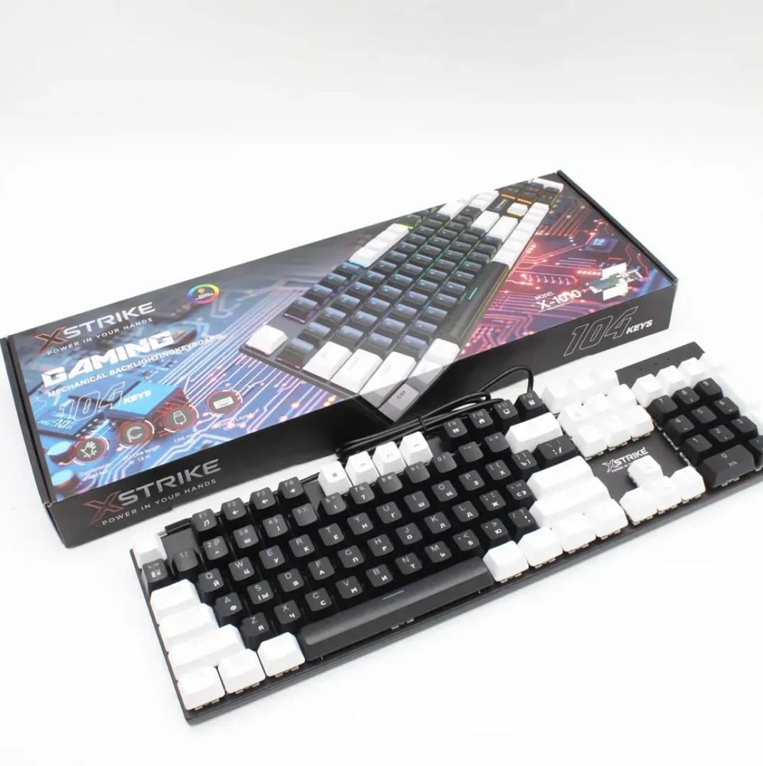 Клавиатура механическая для компьютера XSTRIKE X-1010 проводная с RGB подсветкой USB (38389682)
