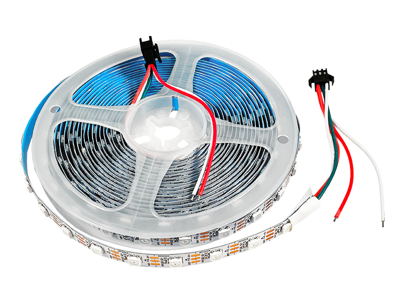 Лента адресная светодиодная Smart SPI WS2812 SMD5050 60 LED 5В 12 Вт/м 1500cmd IP20 RGB 1 м (7627)