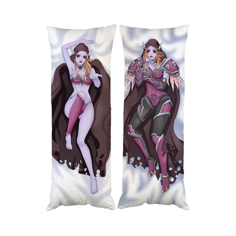 Подушка дакимакура Cильвана Варкрафт декоративная ростовая для обнимания 50x170 см