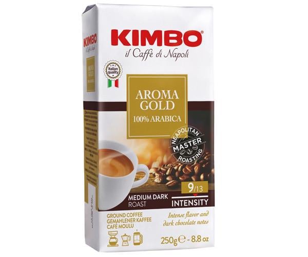 Кофе KIMBO Espresso Aroma gold 100% Arabica молотый 250 г - фото 1