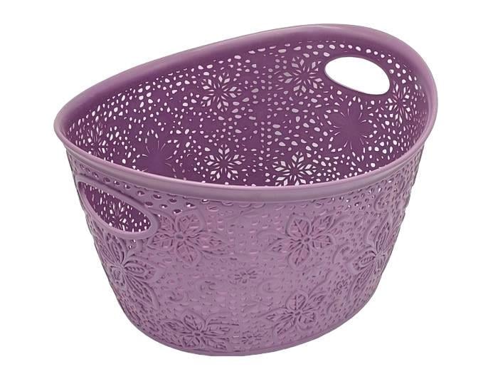 Корзина для хранения вещей Abdik Plastik 116 Кружево 17 л 43х36х22 см (18643)