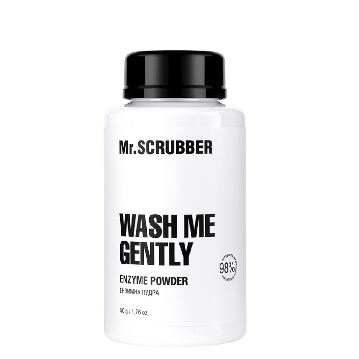 Пудра для умывания Mr. Scrubber Wash Me Gently энзимная с витамином С 50 г Пудра для умывания Mr. Scrubber Wash Me Gently энзимная с витамином С 50 г