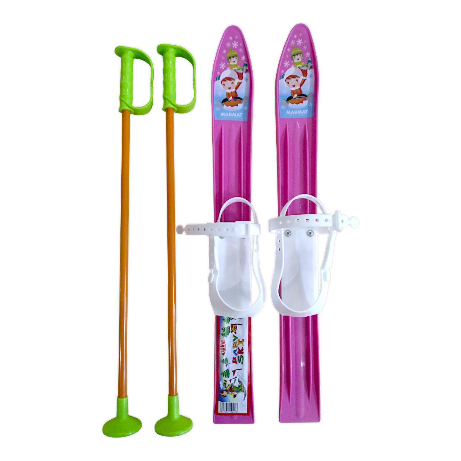 Набір лижний дитячий Marmat 60 см Рожевий (11287) - фото 1 Набір лижний дитячий Marmat 60 см Рожевий (11287) - фото 1