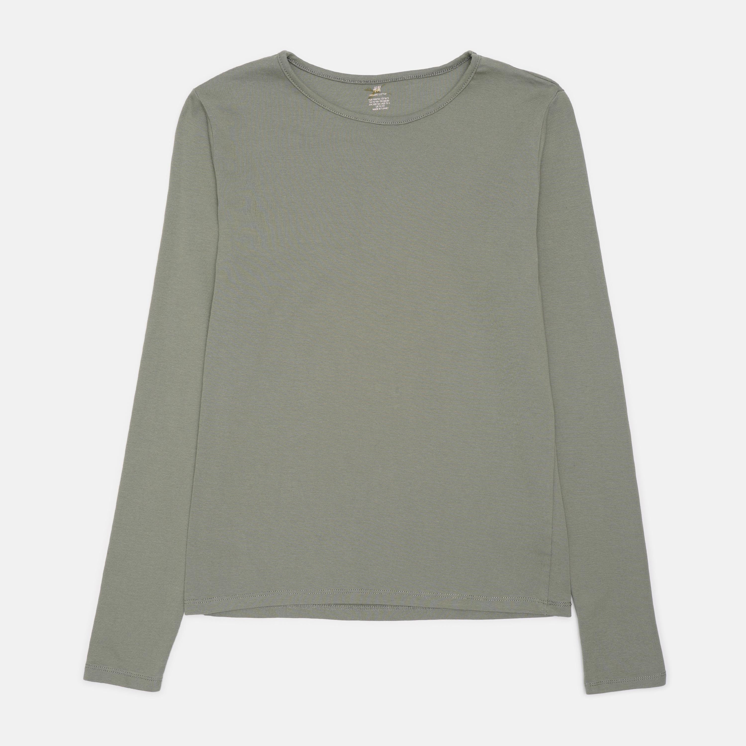 Лонгслив H&M 158-164 см Светло-зеленый (8109370802)