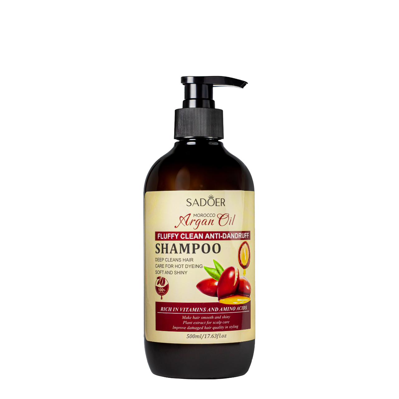 Шампунь от перхоти с маслом арганы Sadoer Fluffy Clean Anti-Dandruff Shampoo 500 мл