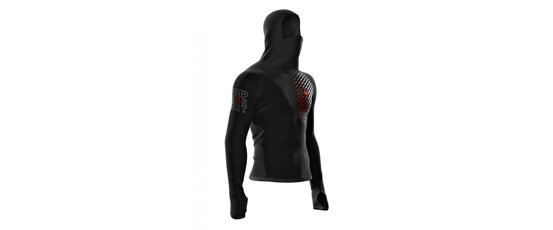 Спортивная мужская кофта 3D Thermo UltraLight Racing Hoodie XS Черный (71872ae6)