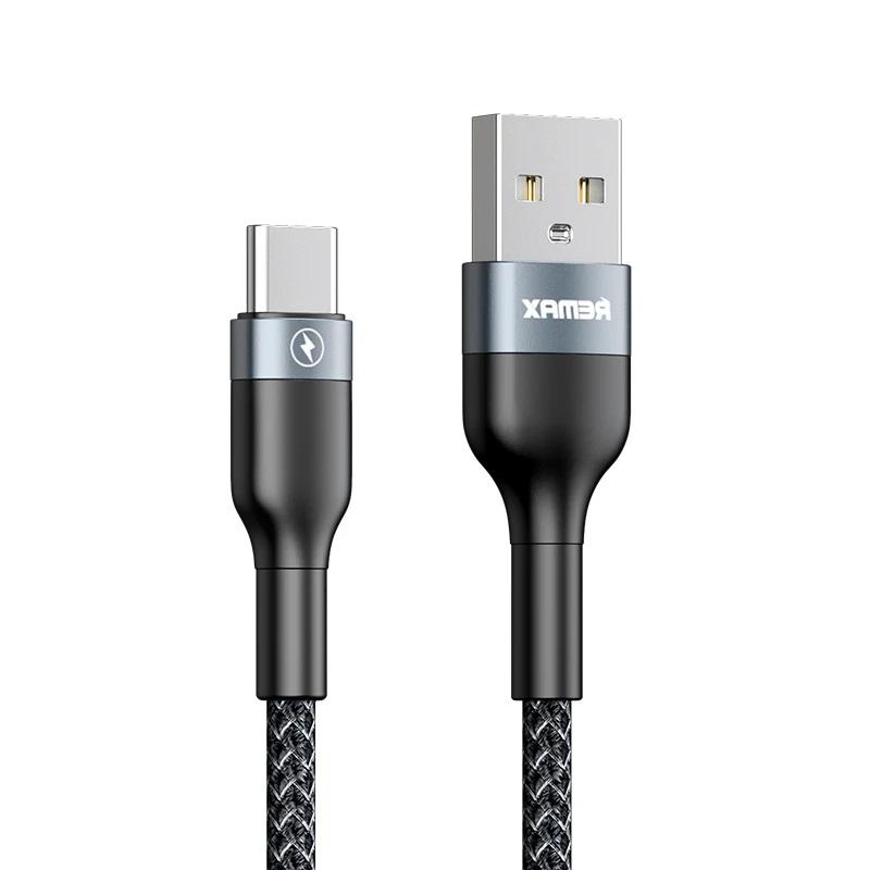 Кабель Remax RC-064a USB Type-C 2,4 А Sury 2 1 м Черный (6972174156811)