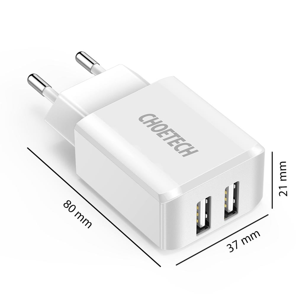 Зарядное устройство Choetech C0030 5 V 2 A USB Wall Charger - фото 4 Зарядное устройство Choetech C0030 5 V 2 A USB Wall Charger - фото 4