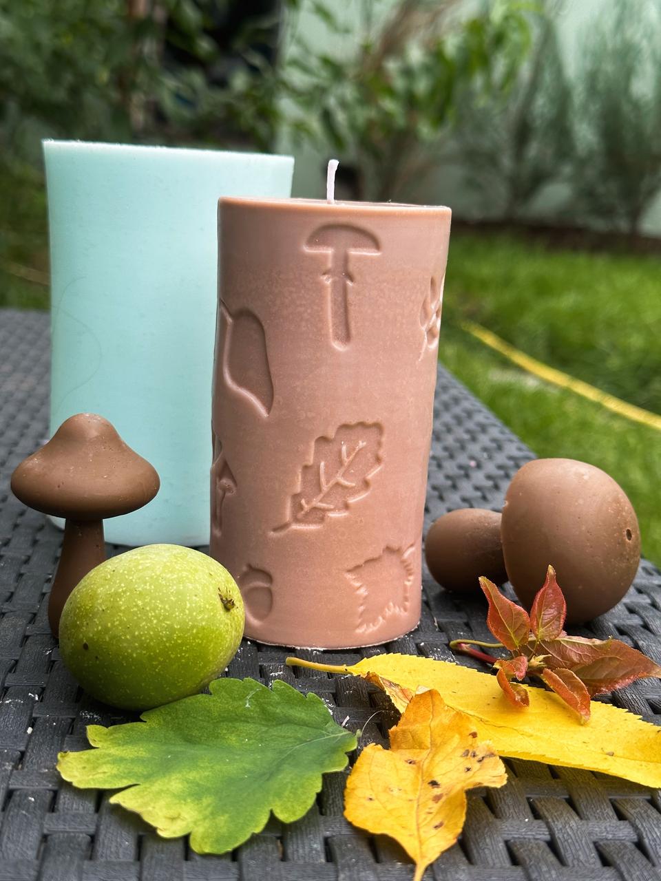 Молд для свічок та мила Циліндр осінь (15420168) - фото 9