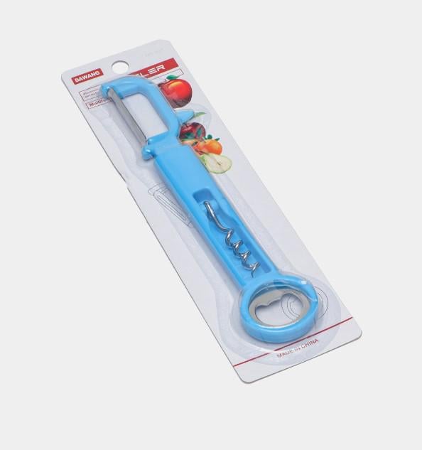 Овощечистка с открывалкой и штопором Stenson 3в1 7х24,5 см (AN013377)