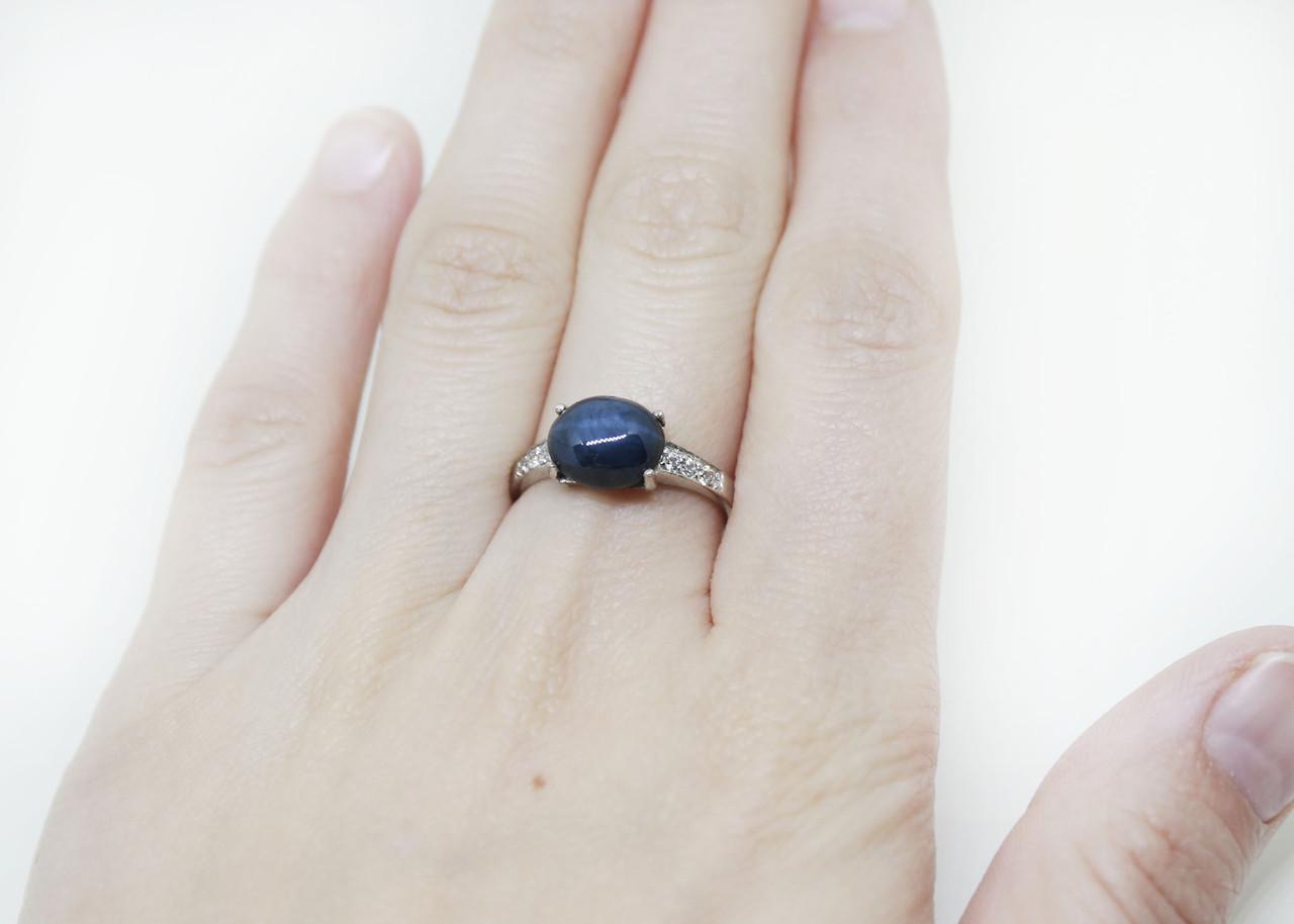 Кольцо серебряное с черной звездой р. 19 2,7 г (1522307275)