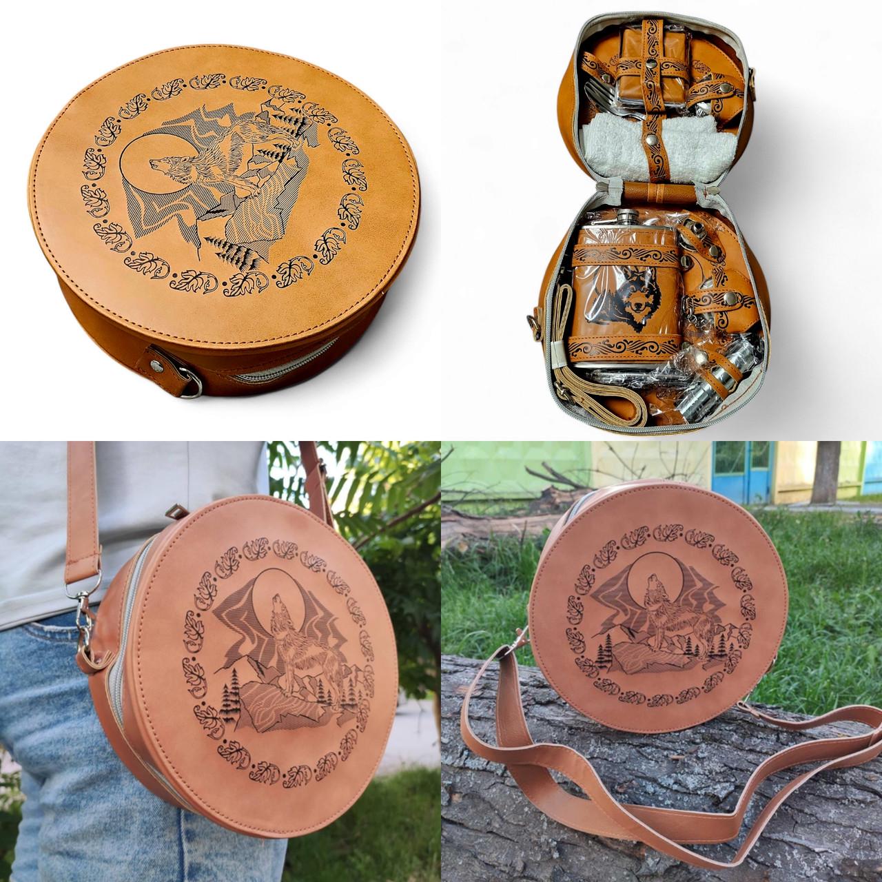 Туристический набор Steppe Wolf в кожаном кейсе (2438439894) - фото 6 Туристический набор Steppe Wolf в кожаном кейсе (2438439894) - фото 6