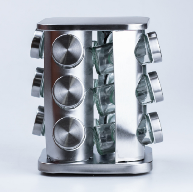 Набір для спецій на підставці 100 мл 12 баночок (4277)