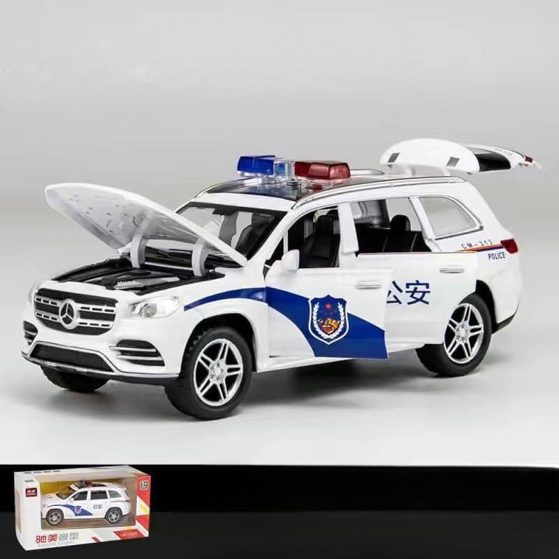 Іграшкова машинка Поліція Mercedes-Benz GLE 580 металева з інерційним механізмом/світлом та звуком Білий (28595094) - фото 2 Іграшкова машинка Поліція Mercedes-Benz GLE 580 металева з інерційним механізмом/світлом та звуком Білий (28595094) - фото 2