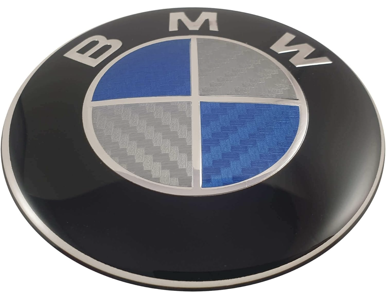 Эмблема багажника BMW 82 мм Синий карбон (26551599)