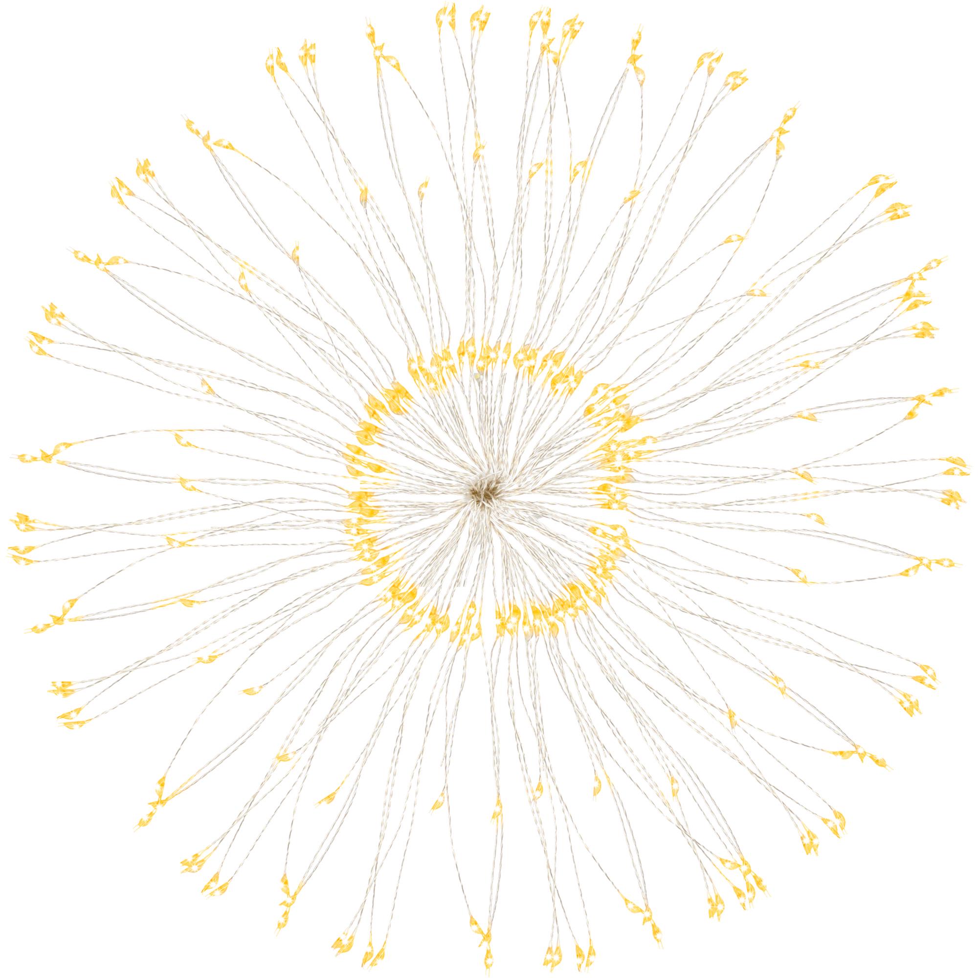Гірлянда феєрверк Springos 3D на батарейках 100 LED Warm white (CL0181) - фото 7 Гірлянда феєрверк Springos 3D на батарейках 100 LED Warm white (CL0181) - фото 7