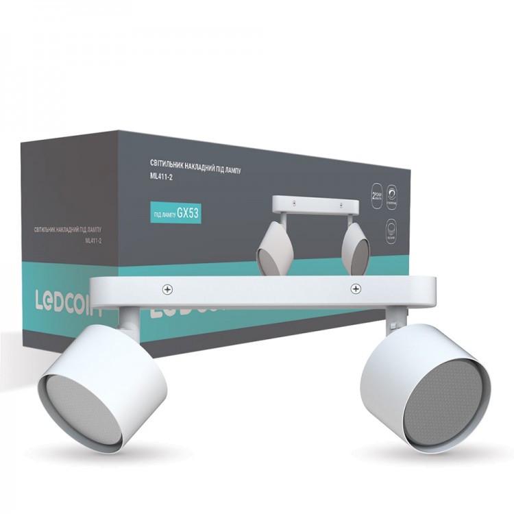 Світильник накладний настінний Ardero ML411-2 GX53 Білий (2825996247) Світильник накладний настінний Ardero ML411-2 GX53 Білий (2825996247)