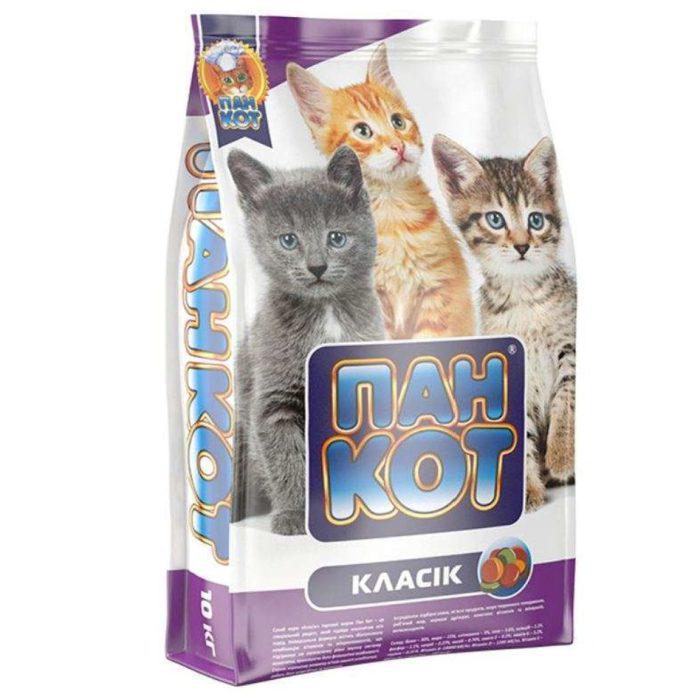 Корм для кошек Пан Кот Классик для котят 10 кг (723)