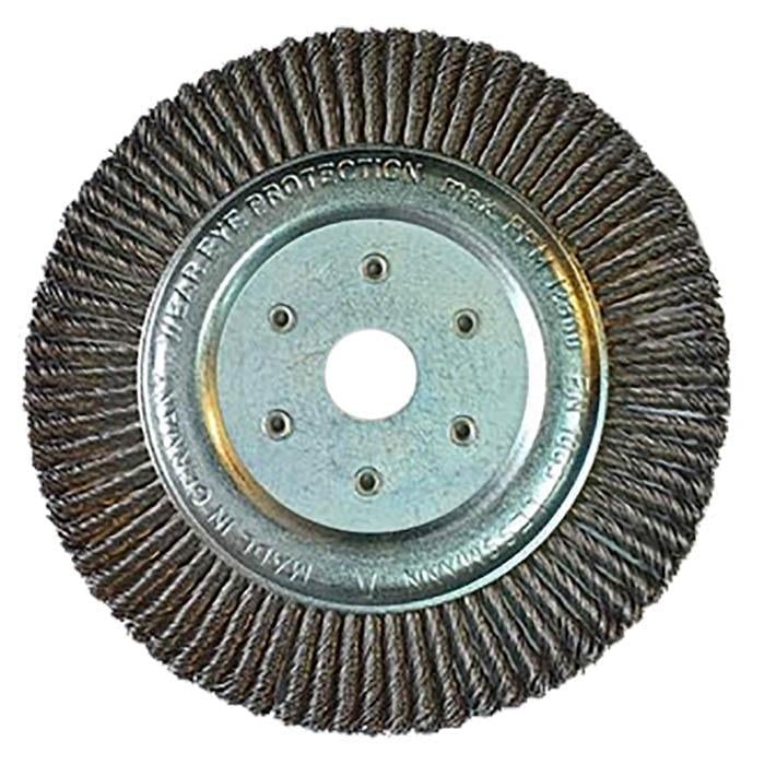 Щітка дискова LESSMANN для зварювальників 178х6х22,2 мм Z76 скручений джгутами сталевий дріт 0,5 мм 12500 об/хв 4752B1KB (13414)