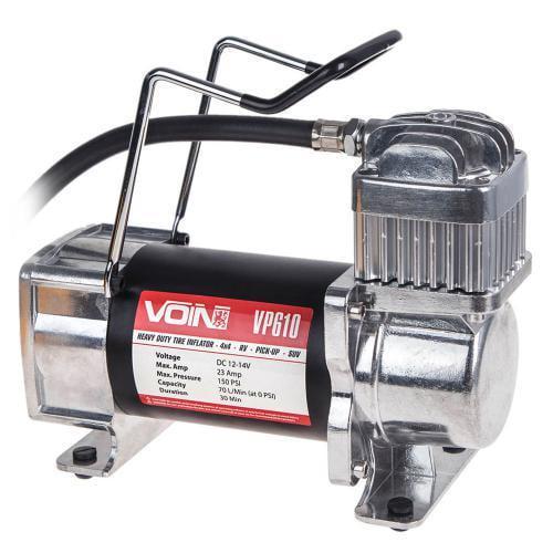Компресор автомобільний VOIN VP-610 150psi/23A/70 л/клеми